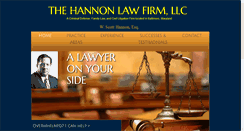 Desktop Screenshot of hannonlegal.com