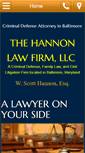 Mobile Screenshot of hannonlegal.com